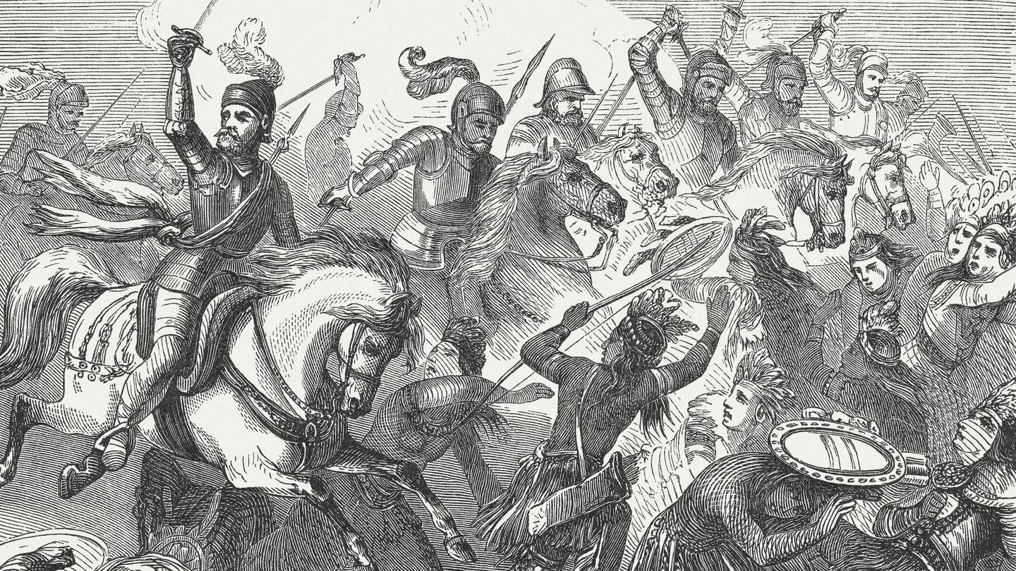 Batalla de Otumba entre los españoles y los aztecas en 1520 (Fuente: iStock)