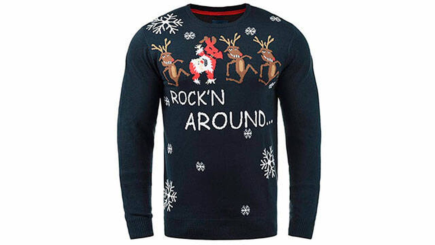 Suéter de Navidad para hombre con renos divertidos