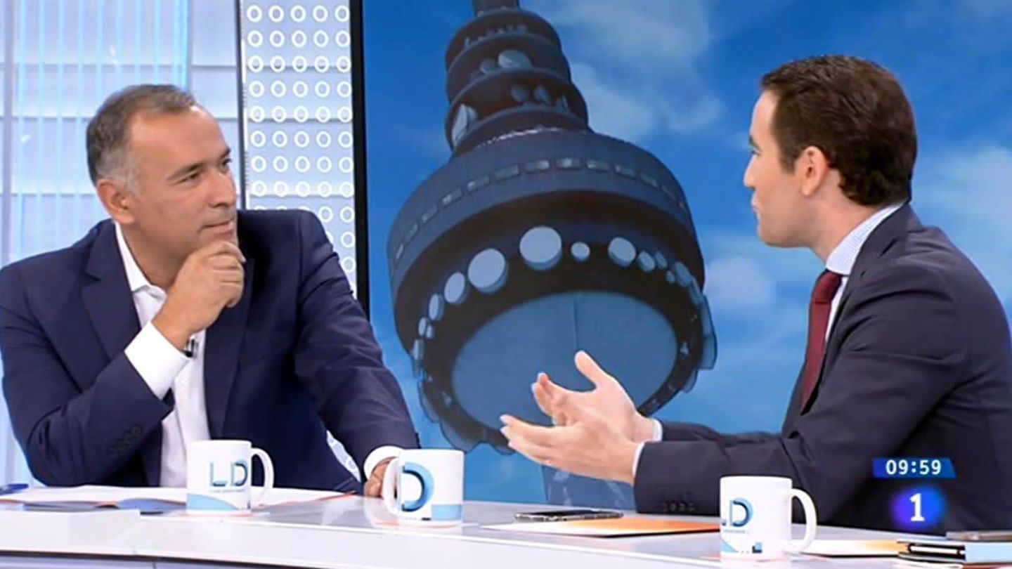 Xabier Fortes y Teodoro García Egea, en 'Los desayunos de TVE'. 
