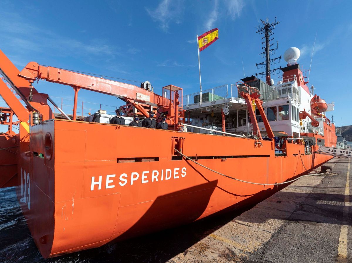 Foto: El buque de investigación oceanográfica Hespérides. (EFE) 