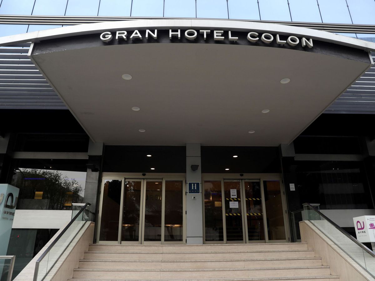 Foto: Entrada del Gran Hotel Colón, de la cadena Ayre.