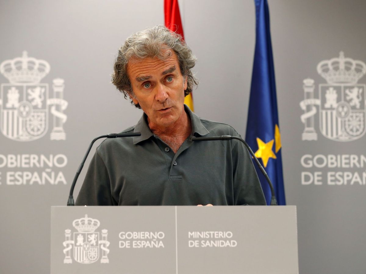 Foto: Fernando Simón, durante una rueda de prensa en el Ministerio de Sanidad. (EFE)