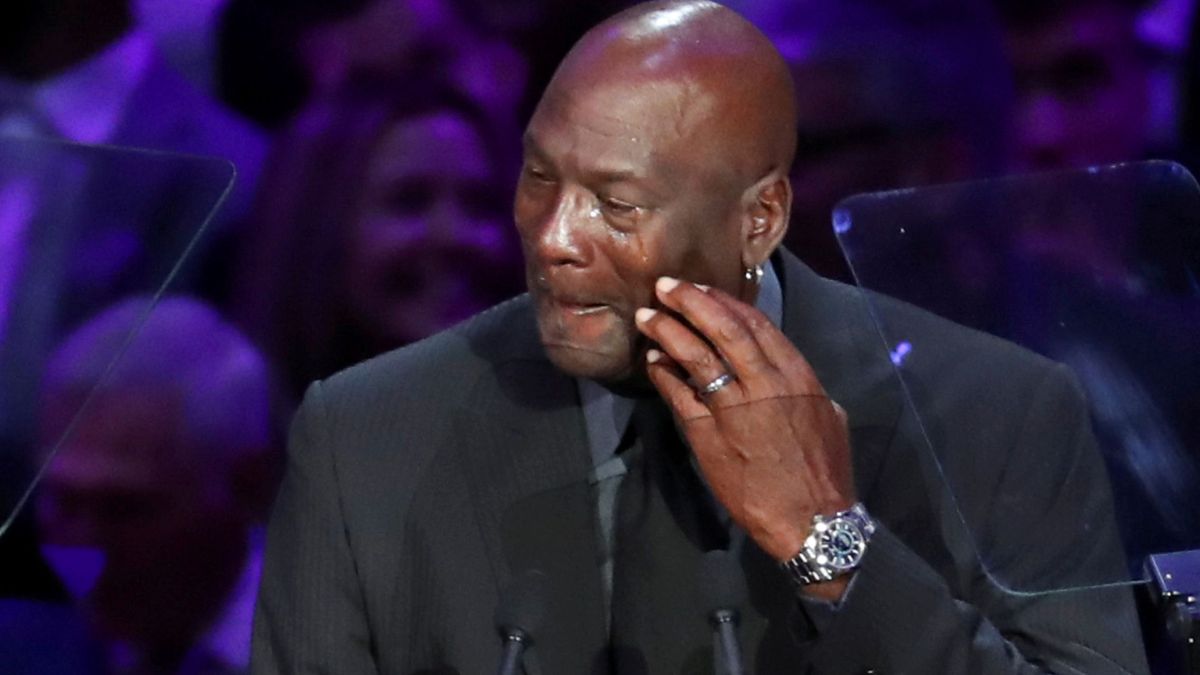 Las lágrimas de Michael Jordan en el homenaje a Kobe Bryant