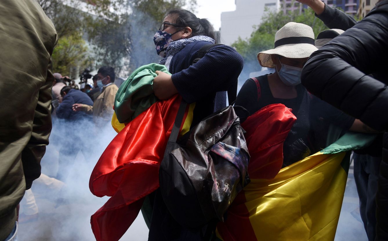 Protestas en La Paz. (Reuters)