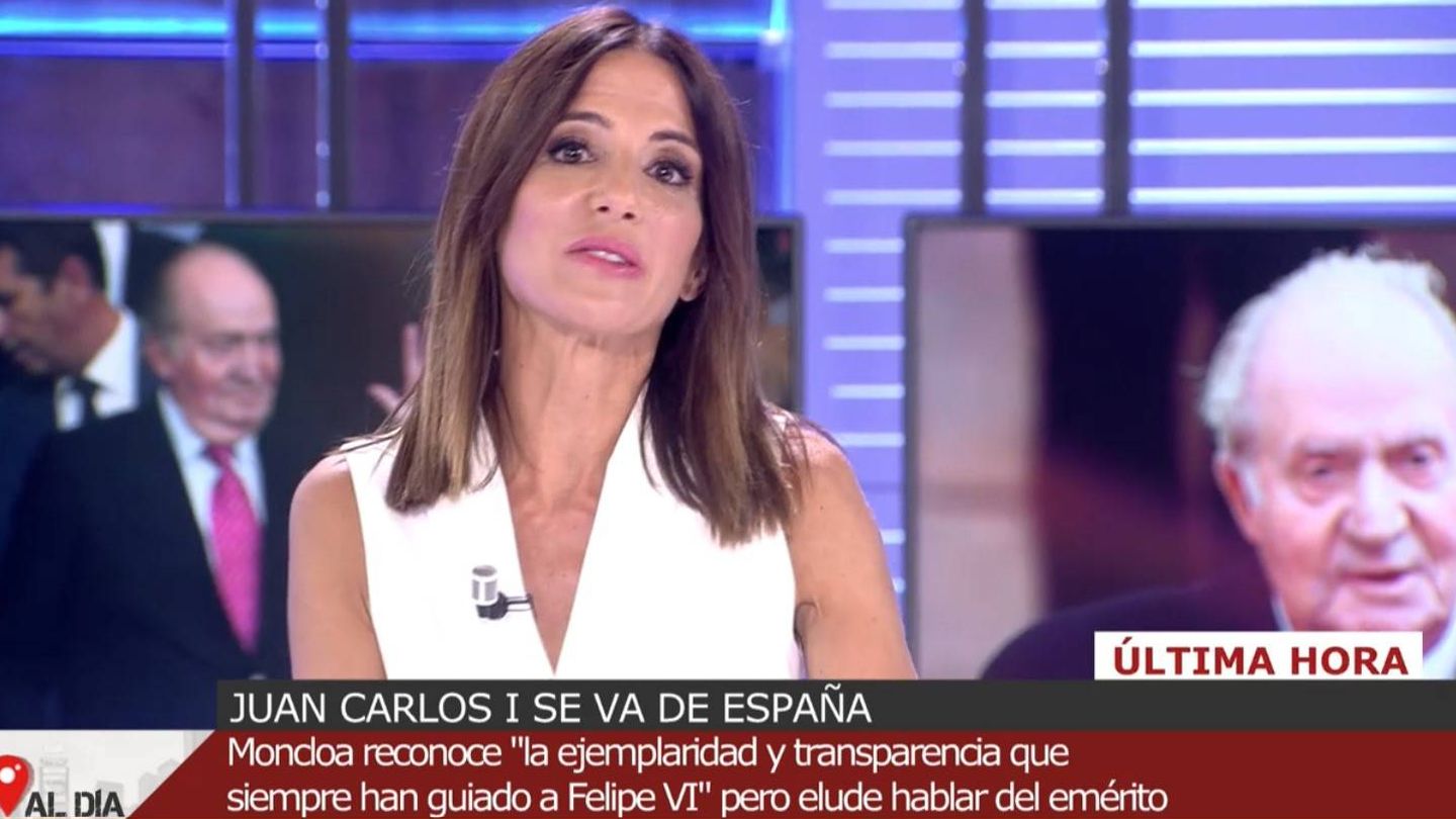 Mónica Sanz, sustituta de Joaquín Prat. (Mediaset)