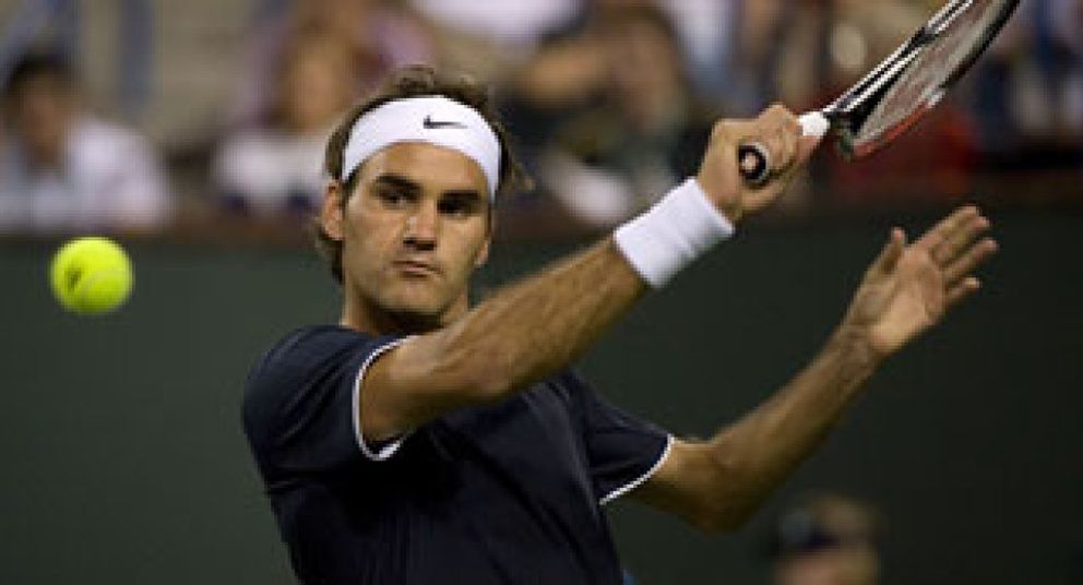Foto: Federer se mete en semifinales de Indian Wells pese al arrojo de Verdasco