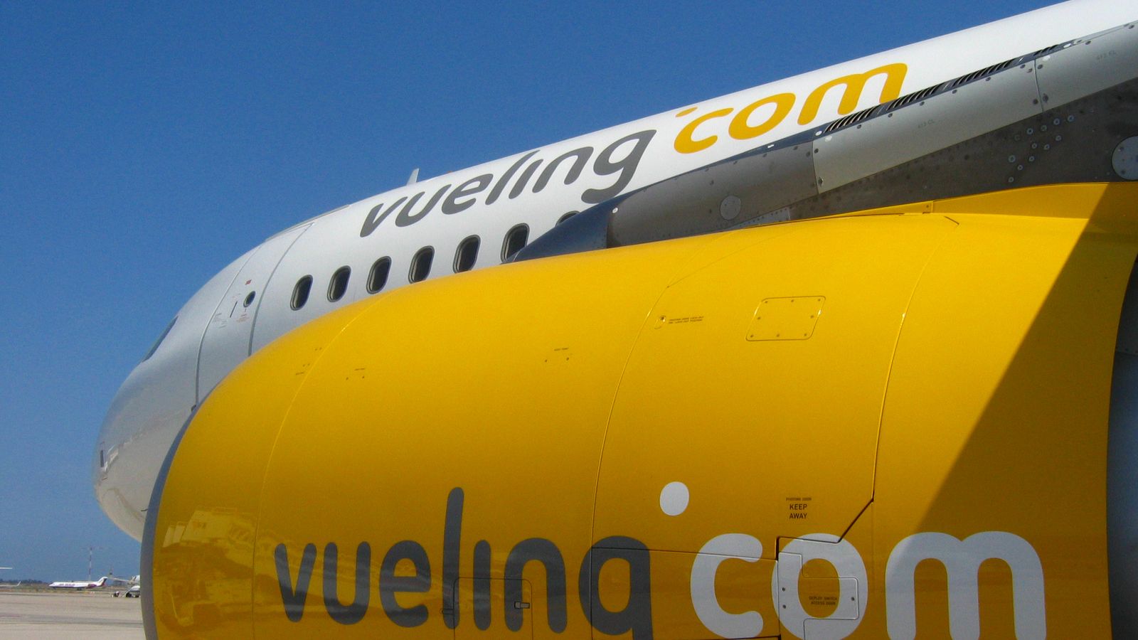 Foto: Imagen de uno de los aviones de Vueling. (XTB)