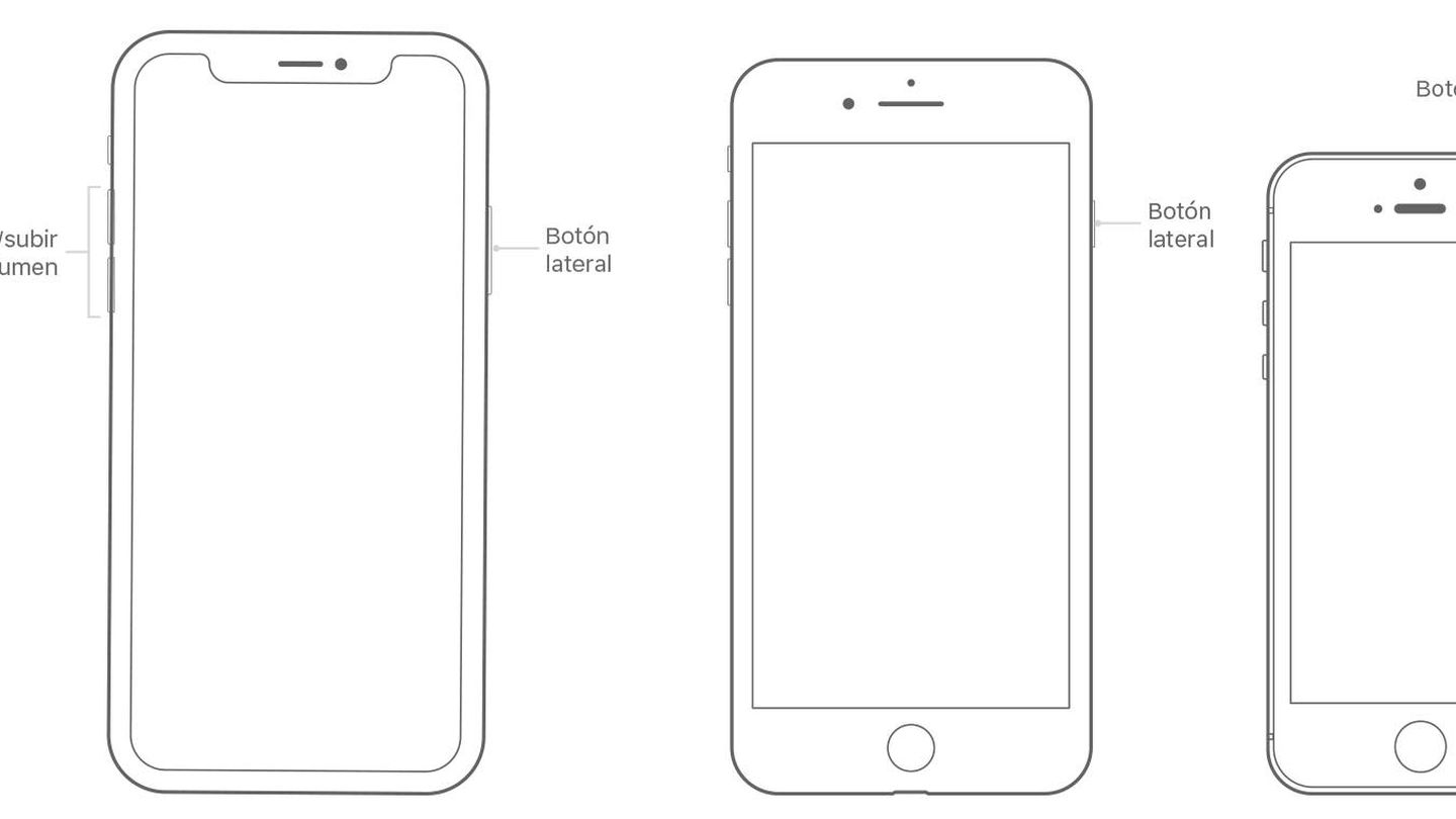 El reinicio en los iPhone también depende del modelo que tengas en tu bolsillo (Fuente: Apple)