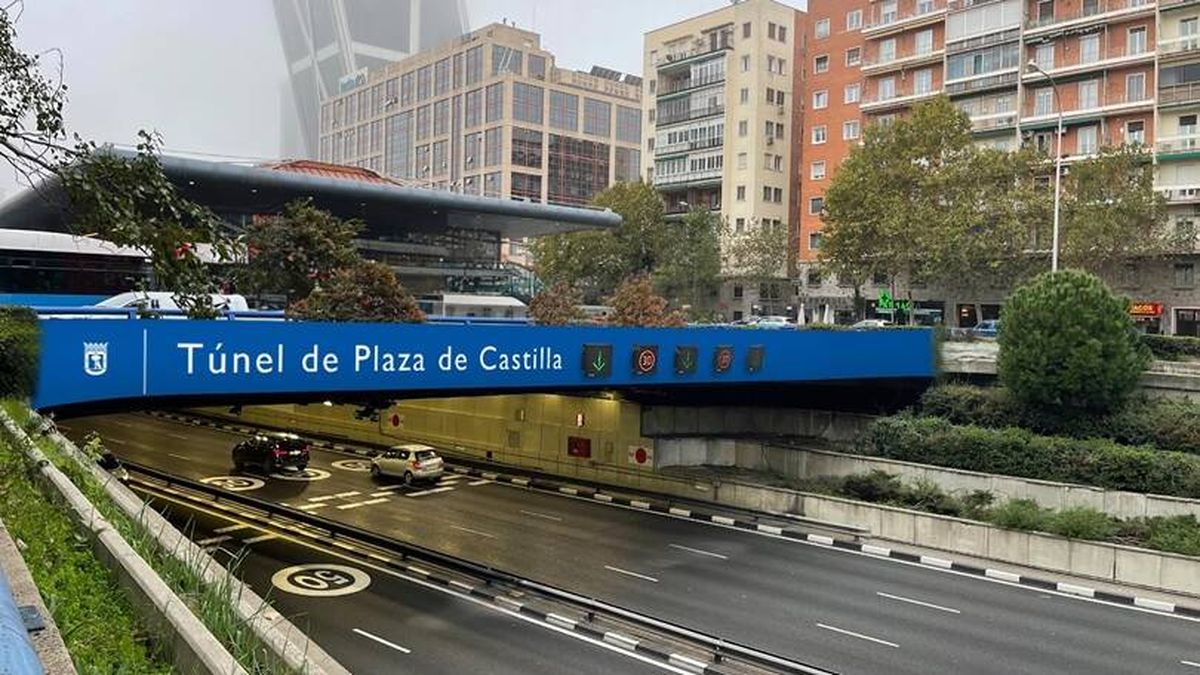 Obras nocturnas en Madrid: el Ayuntamiento apuesta por reformar el túnel de Plaza de Castilla