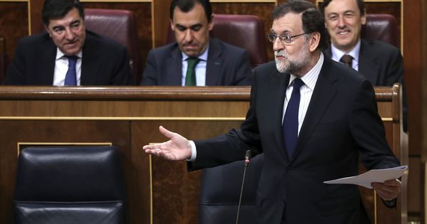Foto: Mariano Rajoy en la sesión de control del Congreso. (EFE)