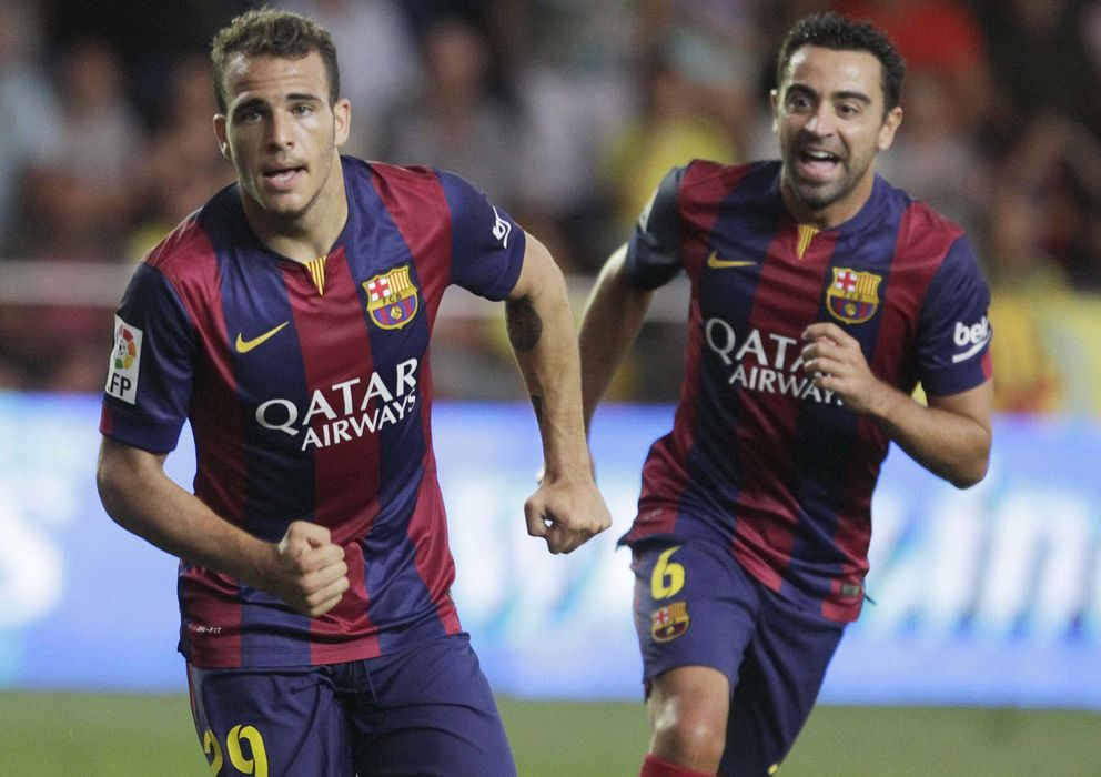 Foto: Sandro , nada más marcar el gol en El Madrigal (Reuters)