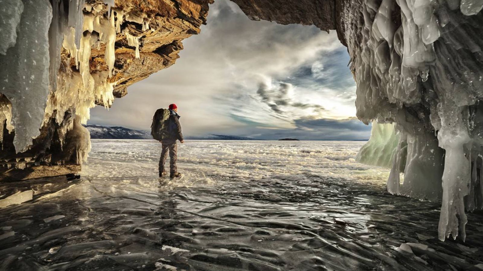 Foto: Cueva de hielo en Siberia.