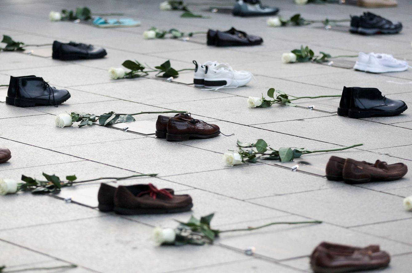 Acto en recuerdo de las personas sin hogar que han muerto en el último año en Barcelona. (EFE)