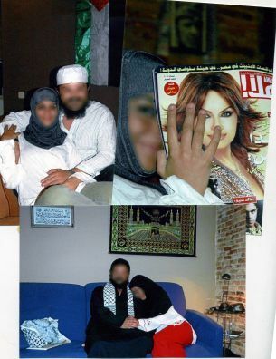 Algunas de las fotografias de Muhammad Abdallah con su supuesta esposa Dalal, asesinada por los israelíes en Yinin
