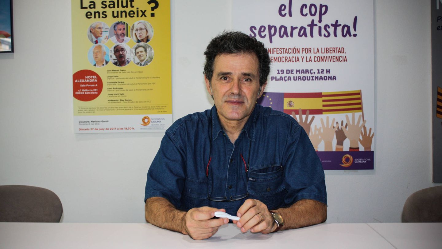 Álex Ramos, vicepresidente de Societat Civil Catalana. (Á.V.)