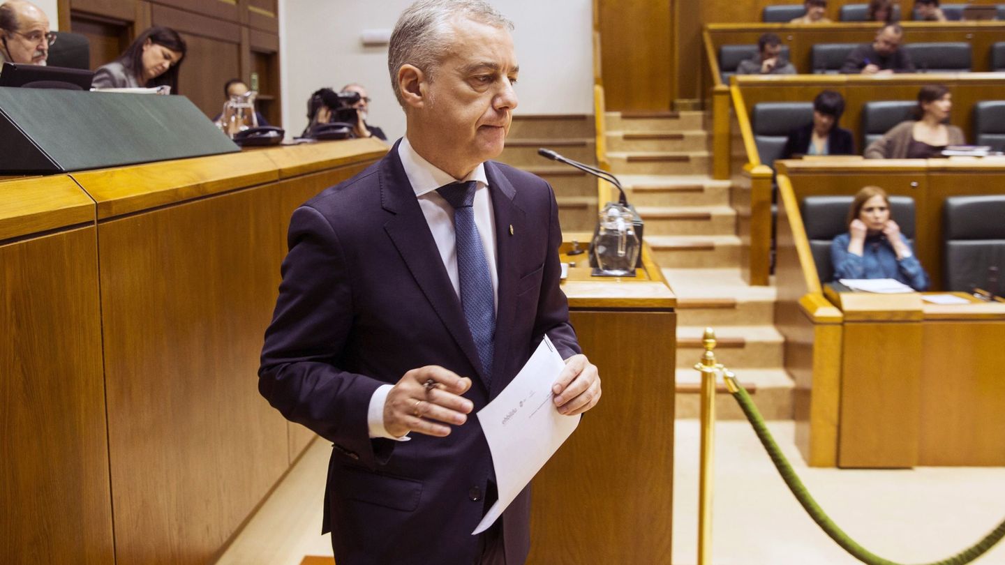 Iñigo Urkullu, en el Parlamento Vasco. (EFE)