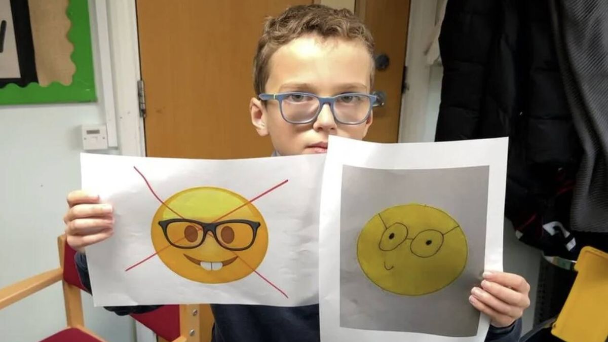 Un niño de 10 años le pide a Apple que rediseñe este 'emoji': “Me pone triste”
