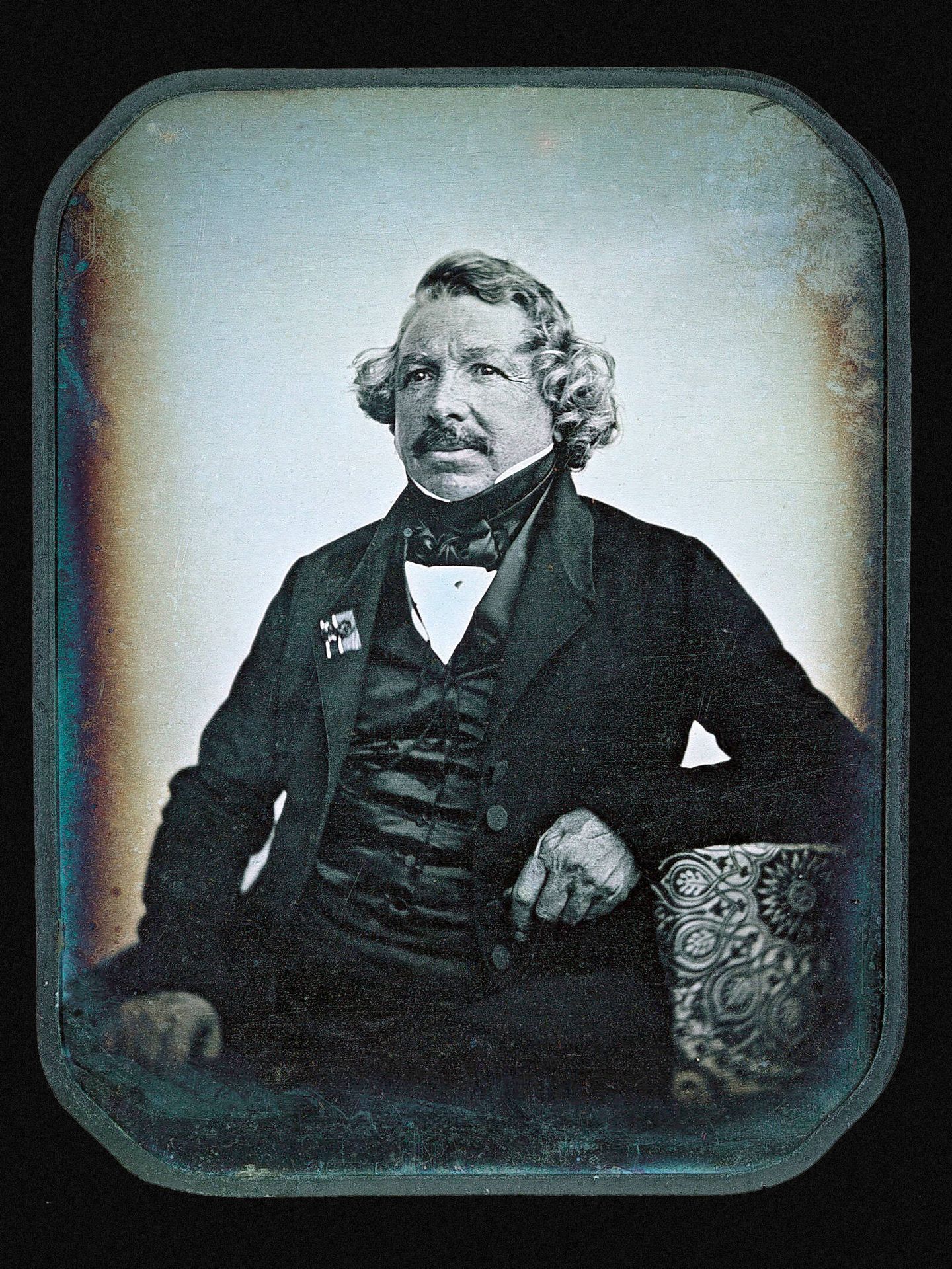 Imagen de Louis Daguerre en un daguerrotipo. (Jean-Baptiste Sabatier-Blot)