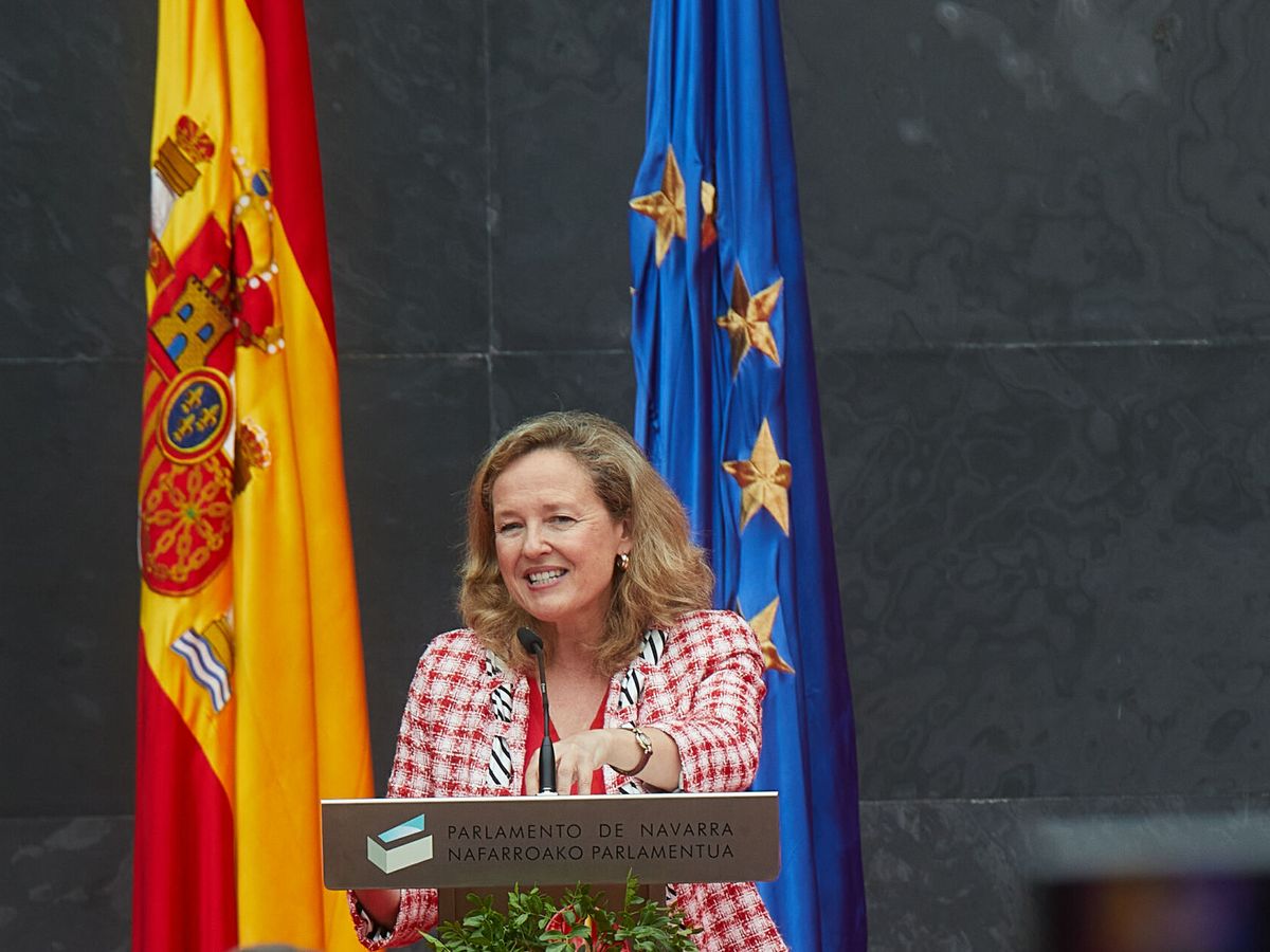 Foto: La vicepresidenta primera en funciones, Nadia Calviño. (Cordon Press/Íñigo Alzugaray)