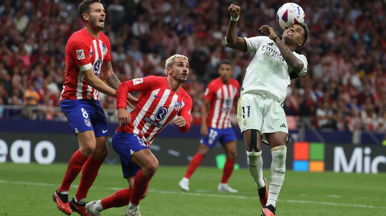 Foto: Atlético de Madrid - Real Madrid hoy | Final del partido: resultado, resumen y goles del derbi madrileño en La Liga (EFE/ Kiko Huesca)