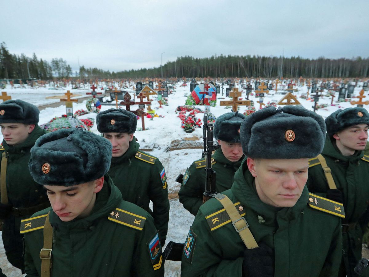 Foto: El funeral de un combatiente del Grupo Wagner en San Petersburgo, Rusia, en una imagen de archivo. (Reuters/Igor Russak)