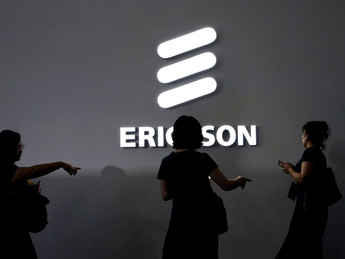 'Stand' de Ericsson en el Mobile World Congress de Shanghái. (Reuters)
