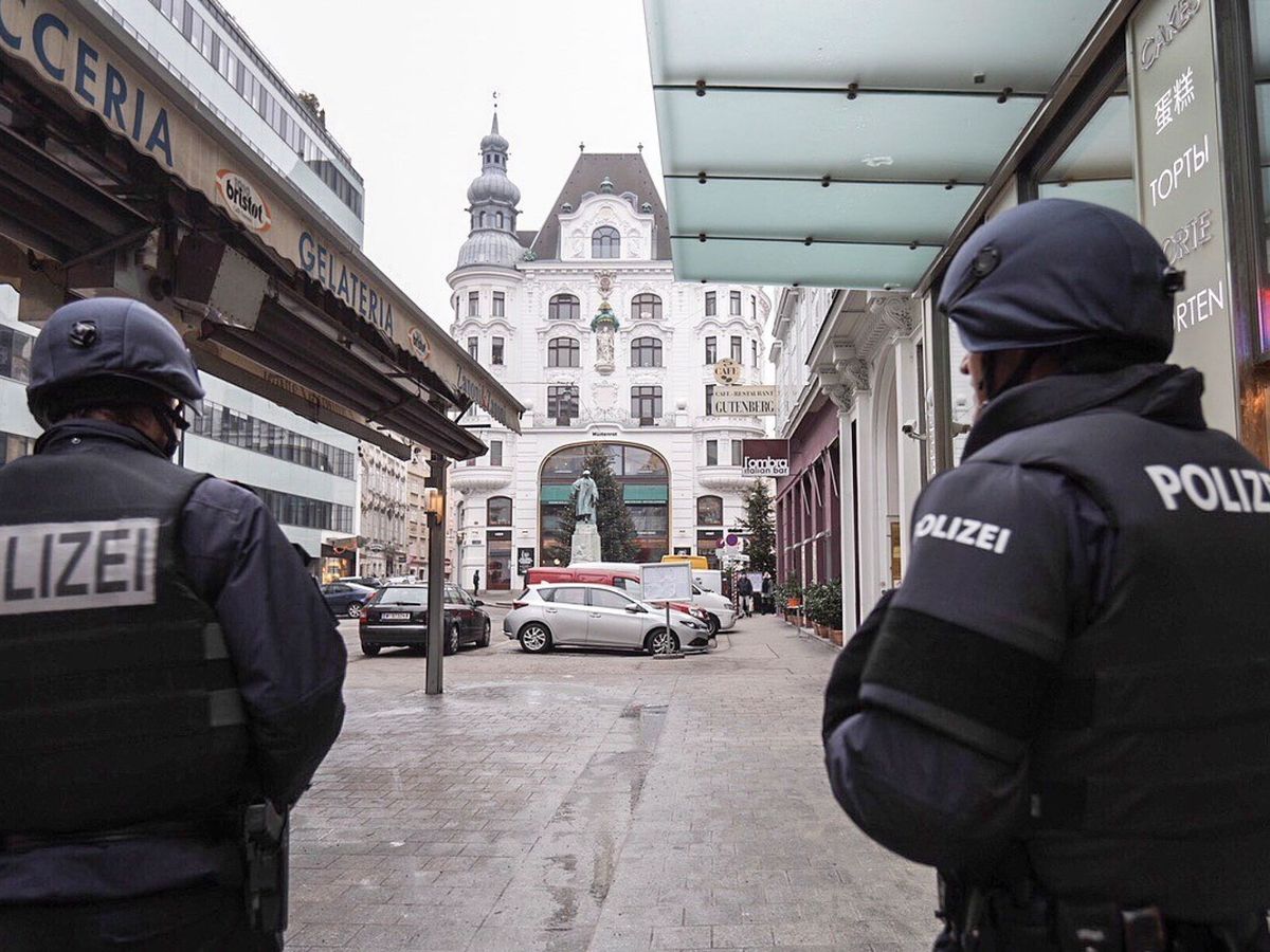 Foto: Agentes de Policía en Viena. (EFE)