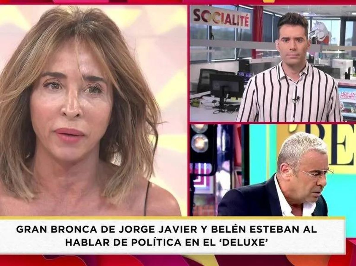 Foto: María Patiño, en 'Socialité'. (Telecinco).