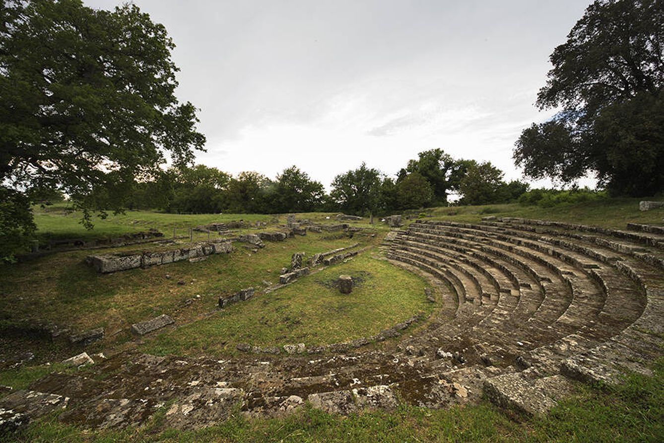 Vista del teatro romano de Tusculum.  CSIC