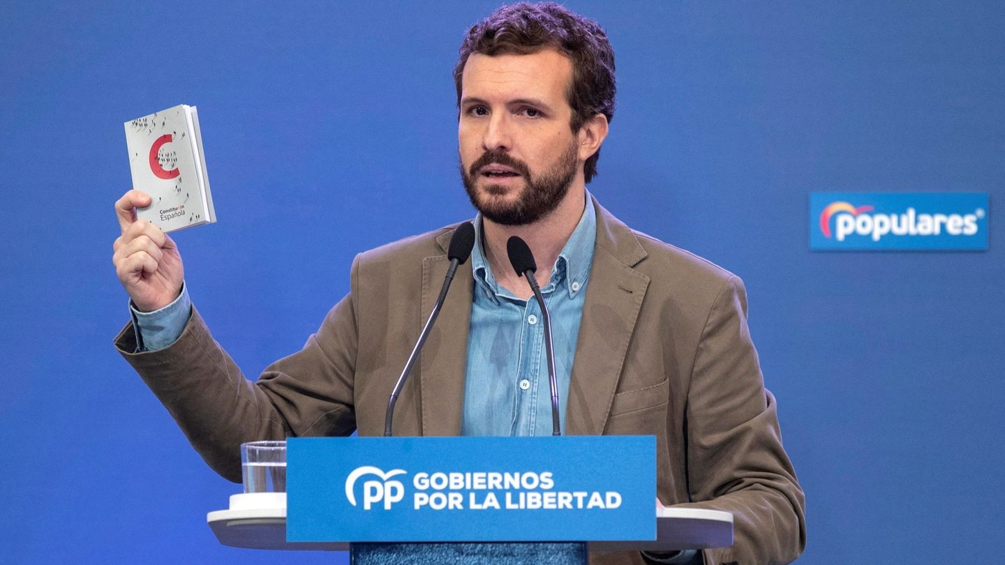 El presidente del PP, Pablo Casado. (EFE)