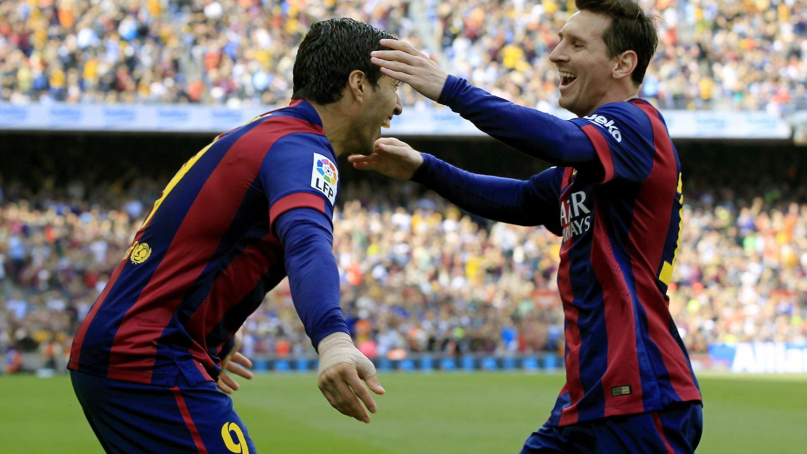 Foto: Luis Suárez y Messi han conectado a las mil maravillas (EFE)