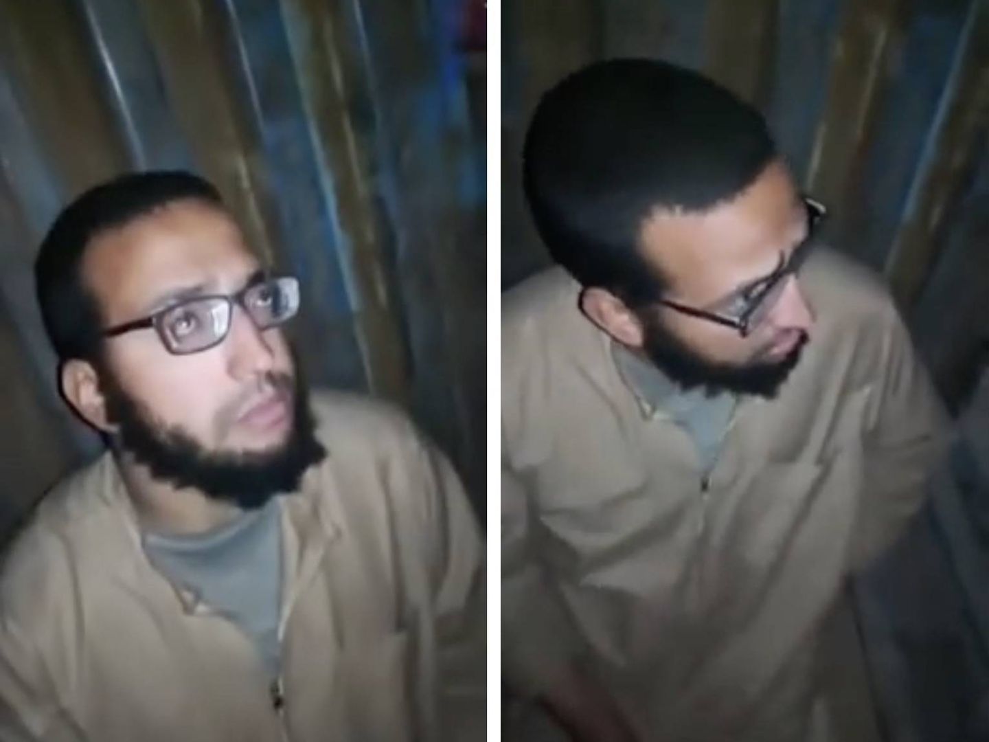 Fotogramas del vídeo donde se puede ver al español encontrado en Siria. 