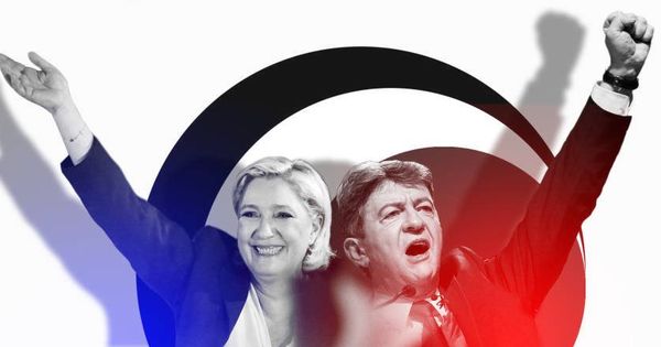 Foto: franciaMarine Le Pen y Jean-Luc Mélenchon. (Imagen: E.V)