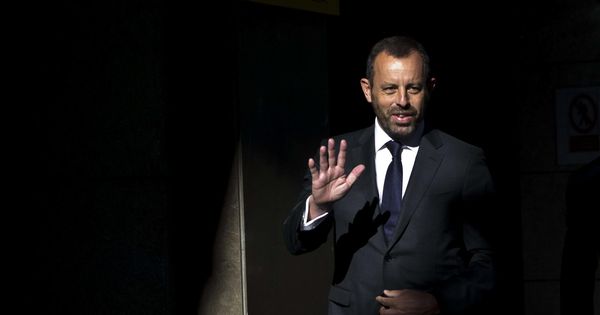 Foto: El expresidente del Barcelona Sandro Rosell, a su llegada esta mañana a la Audiencia Nacional. (EFE)