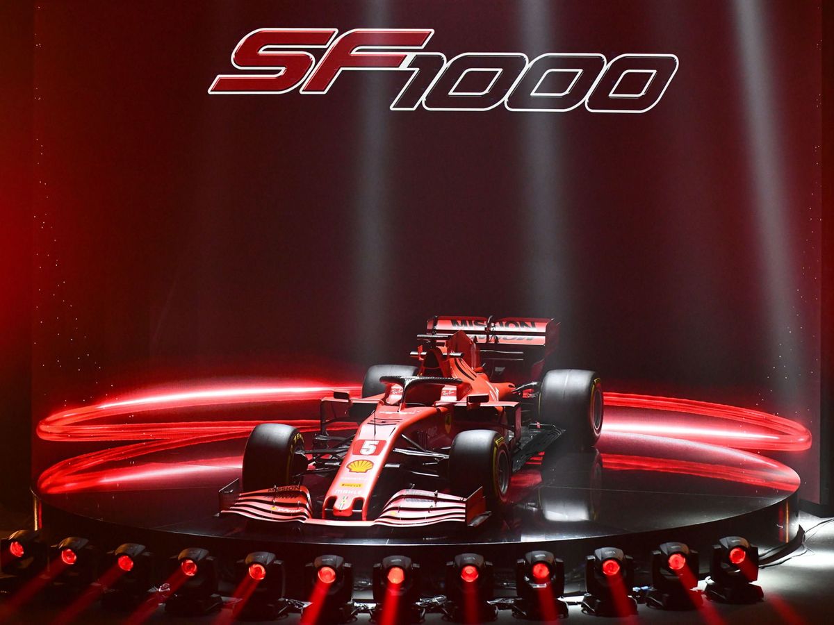 Foto: Ferrari presentó este martes su nuevo monoplaza, el SF1000. (EFE)