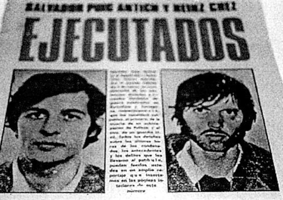 Foto: Portada del periódico 'El caso' informando de la ejecución de Puig Antich