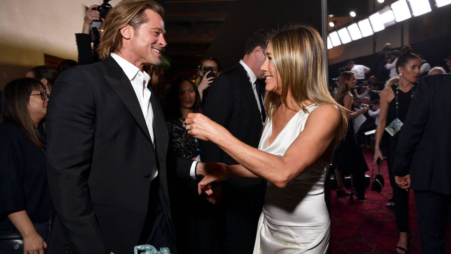  Brad Pitt y Jennifer Aniston. (Getty)