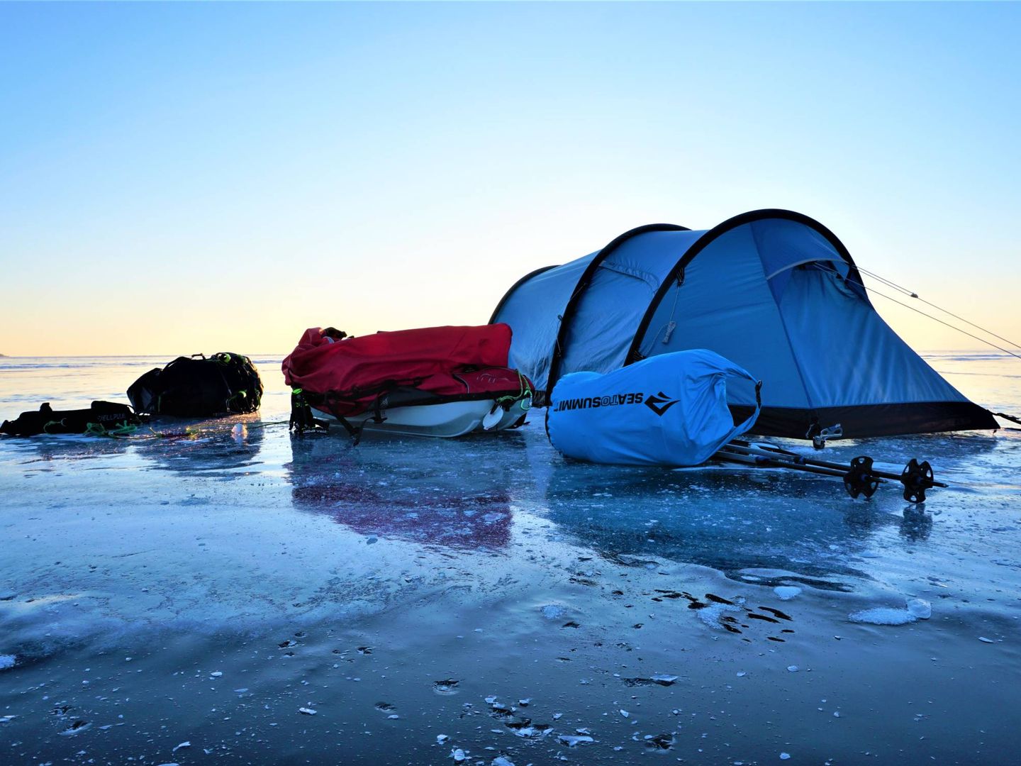 Refugio de José Trejo en el lago Baikal. (Imagen cedida)