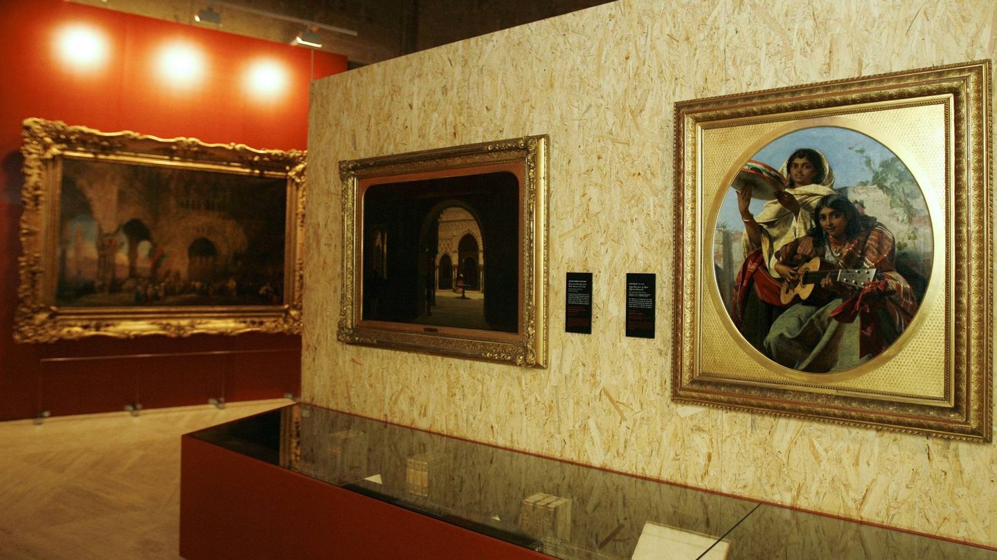 La exposición 'Washington Irving y la Alhambra. 150 aniversario (1859-2009)', en 2009 (EFE/Juan Ferreras)