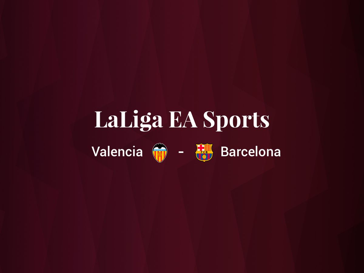 Foto: Resultados Valencia - Barcelona de LaLiga EA Sports (C.C./Diseño EC)