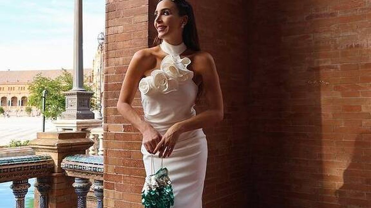 Rocío Osorno agota este vestido blanco de Mango: ideal para novias low cost
