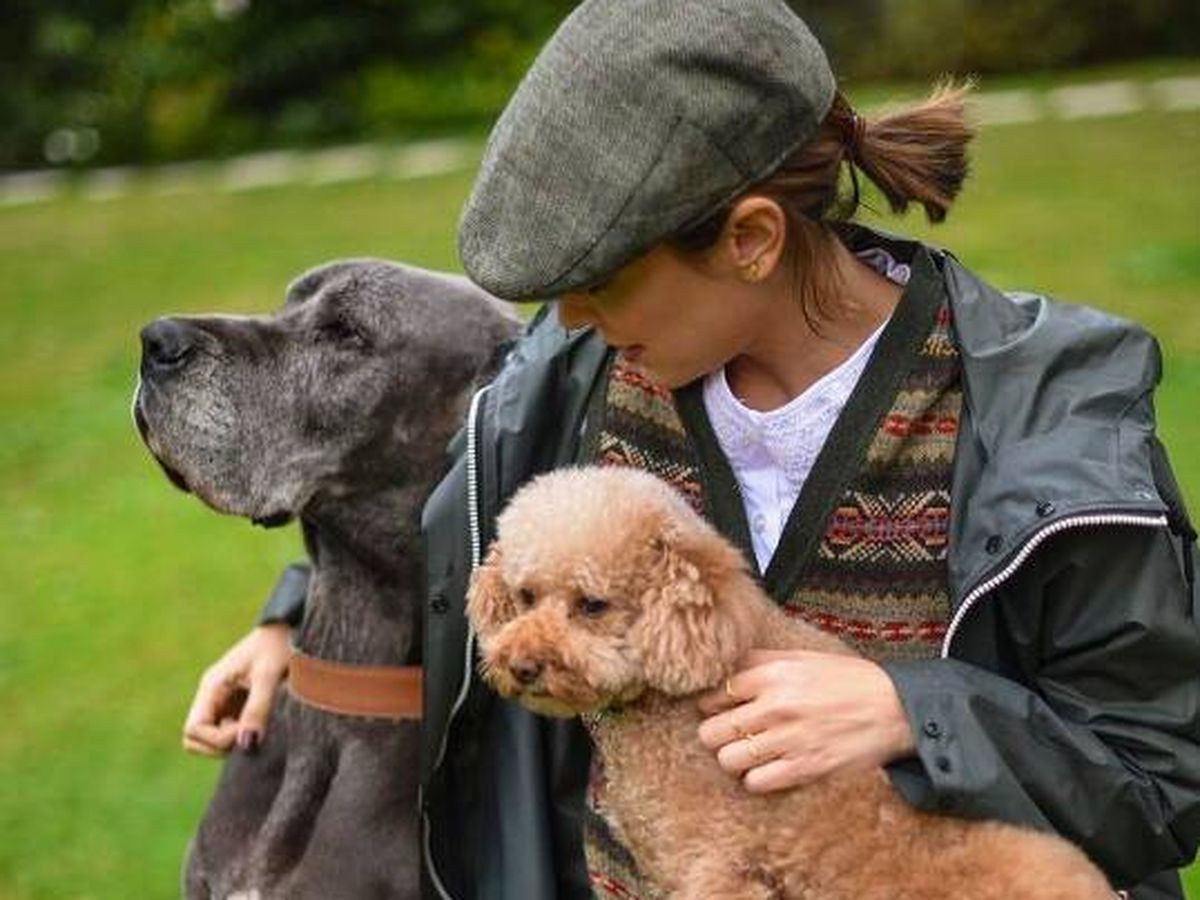 Foto: Tamara Falcó, con dos de sus perros. (Instagram/@tamara_falco)